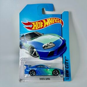Hot Wheels Toyota Supra Falken Blue Green Livery HW City 2014 22/250 NEW Rare